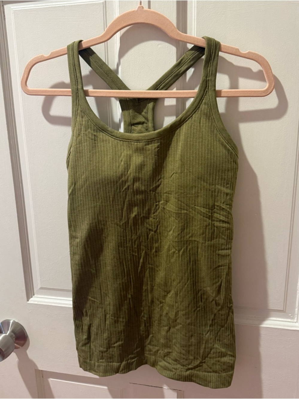 Olive Green Tank Waist Length Lululemon